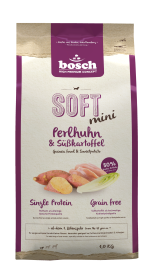 bosch Tiernahrung HPC SOFT Mini Perlhuhn & Süßkartoffel – Trockenfutter – 1kg