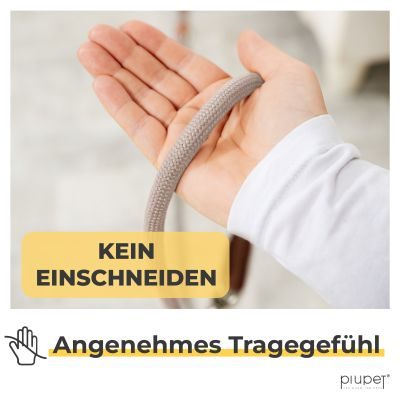 Thumbnail 2: PIUPET Hundeleine 2m | 3-Fach Längenverstellbar | Für Große, Kleine und Mittelgroße Hunde | Leine I Beige