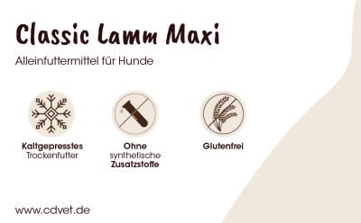 Thumbnail 10: Fit-CROCK® Classic Lamm Maxi 3 kg – Natürliches, kaltgepresstes Trockenfutter für ausgewachsene Hunde