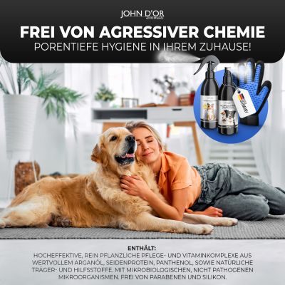 Thumbnail 3: John D‘or Kämmbarkeit, Entfilzung, Massage, leichte Anwendung, Geruchsneutralisierer, ohne Chemie, Made in Germany