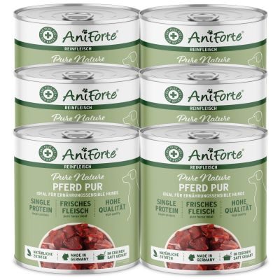 AniForte Nassfutter Pferd Pur 6 x 800 g