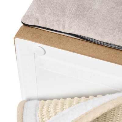 Thumbnail 7: stylecats® Kratzturm Tumba 3 Liegeflächen (M) 81 cm, weiß/grau/grau