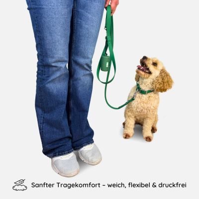 Thumbnail 3: Neo Animal Hundehalsband Pura - Weich & Bequem - Dunkelgrün / XS