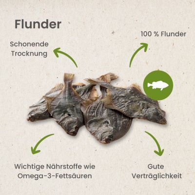 Thumbnail 5: kauartikel.com Flunder - Hunde-Kauartikel - Hunde-Snack - Kausnack - Fisch-Leckerli