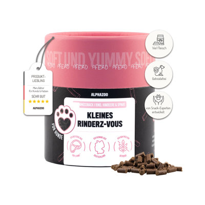 ALPHAZOO Kleines Rinderz-Vous 65 g Hundeleckerli