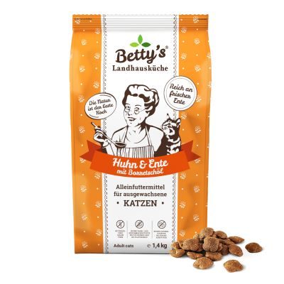 Thumbnail 3: Betty's Landhausküche Betty's Landhausküche für Katzen Trockenfutter Huhn & Ente 1,4 kg