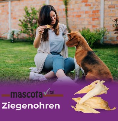 Thumbnail 7: mascota vital Ziegenohren, getrockneter Kauartikel für Hunde, 200 g