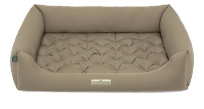 HOUND&NATURE Hundebett ZERMATT XL taupe + wasserfestem Baumwoll-Matratzenüberzug