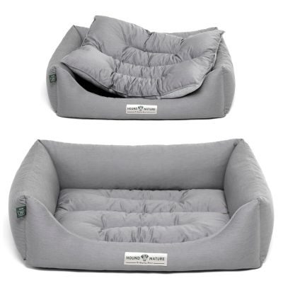 Thumbnail 1: HOUND&NATURE Öko-Hundebett LUZERN Hellgrau M
