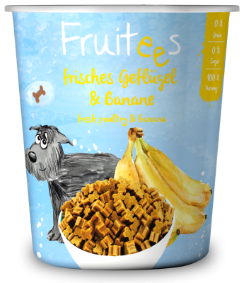 bosch Tiernahrung Fruitees Banane – weiche Hundesnacks – getreidefrei – 200g