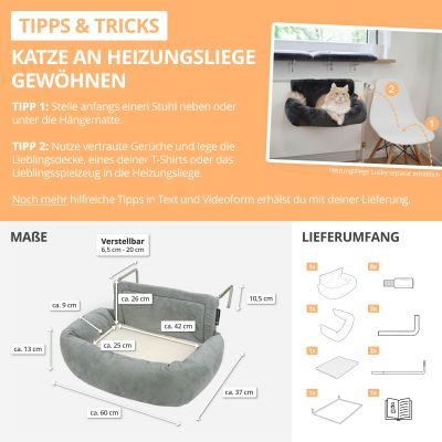 Thumbnail 7: SCHLITZOHR Heizungsliege Murphy (grau)