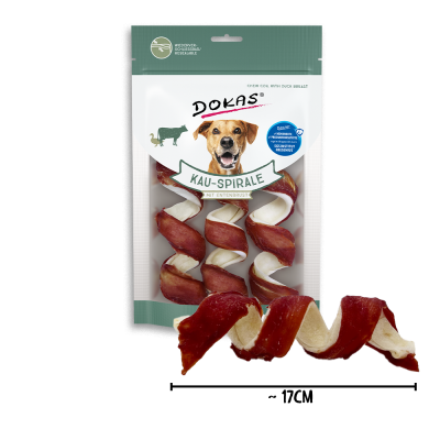 Thumbnail 6: Dokas Kau-Spirale mit Entenbrust Premium Hundesnack 8x 3Stk. Multipack