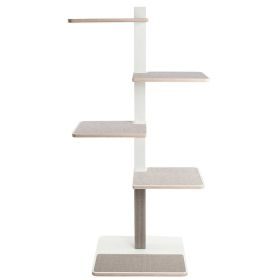 stylecats® Kratzbaum Home weiß 4 Liegeflächen nur unterer Stamm hellgrau/hellgrau, 181 cm