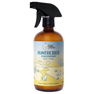 Yuki cares Kokosspray Rumtreiber - Zeckenschutz für Katzen & Welpen