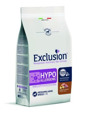 Bild 1 von 1: Exclusion Hypoallergenic Kaninchen & Kartoffel Medium & Large 12 kg