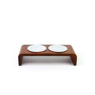 Thumbnail 3: HUNTER Katzennapf Woodie Lunch Double Nussbaum, 2 x 110 ml