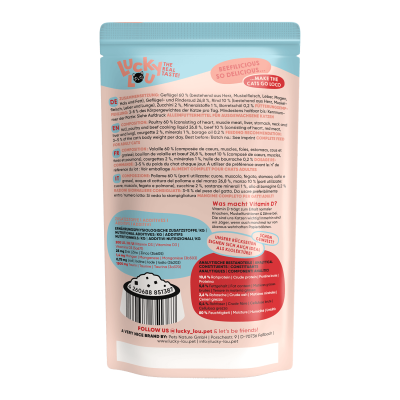 Thumbnail 2: Lucky Lou® Lucky Lou® Lifestage Adult Geflügel & Rind 125g