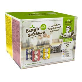 Betty's Landhausküche #2 Mix-Box - 4 Sorten Katzenfutter mit hohem Fleischanteil à 2x 200g in Dosen