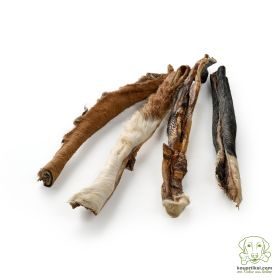 kauartikel.com Rinder-Fellstreifen, lang - Hunde-Kauartikel - Hunde-Snack - Kausnack - Leckerli vom Rind