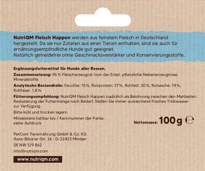 Thumbnail 5: NutriQM Fleisch Happen Ente 5x 100g