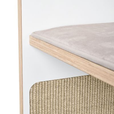 Thumbnail 10: stylecats® Kratzwand Relex 3 Liegeflächen Sisal beige Cozy beige, 70 x 37,5 x 120 cm