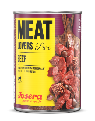 Josera Meat Lovers Pure Beef – Nassfutter für Hunde– 6x400g