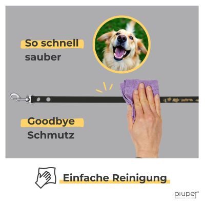 Thumbnail 4: PIUPET Schleppleine für Hunde I Wasserabweisend I Hundeleine I Leine Hund I Hunde Schleppleine I Hundezubehör I Schwarz I 5 m