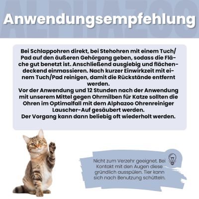 Thumbnail 4: ALPHAZOO ALPHAZOOOhrmilbenöl für Katzen