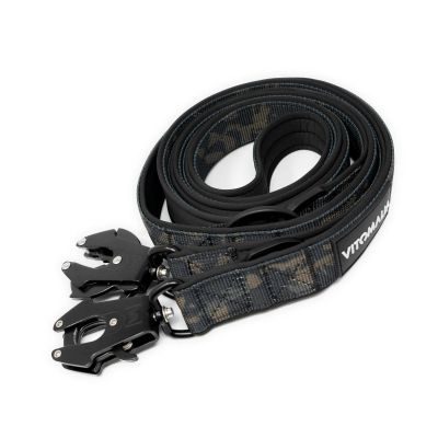 Thumbnail 4: Vitomalia Taktische verstellbare Hundeleine mit Froschkarabiner aus Hartaluminum Camouflage