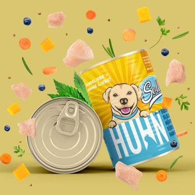 Thumbnail 3: Sollis Nassfutter für Hunde | Ohne Getreide & Zucker | Huhn 6x800g