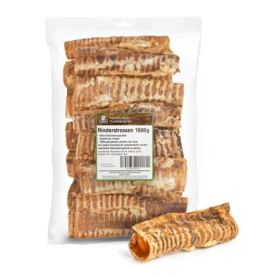 Thumbnail 3: Kaureks Natur Hundeleckerlies Rinderstrossen 1000g ca. 20cm - Hunde-Kauartikel - Snack - Kausnack - Leckerli