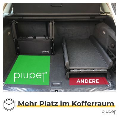 Thumbnail 1: PIUPET Klappbare Hundetreppe I Mobile Auto-Einstiegshilfe für große und kleine Hunde I Wasserabweisende PVC Hundeleiter für Sicherheit und Komfort