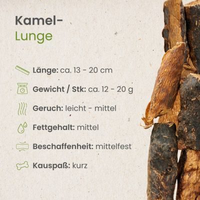 Thumbnail 3: kauartikel.com Kamel-Lunge - hypoallergener Hunde-Kauartikel - Hunde-Snack - Kausnack - Leckerli
