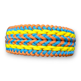 PARACORD FASHION Hundehalsband aus Paracord - Tiger Stripes