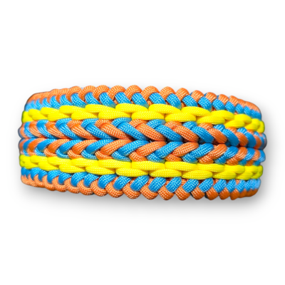 Thumbnail 1: PARACORD FASHION Hundehalsband aus Paracord - Tiger Stripes