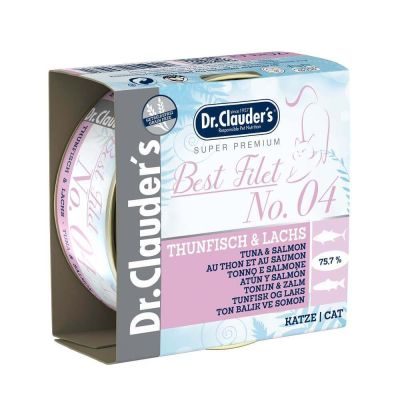 Dr.Clauder´s Best Filet No. 04 Thunfisch & Lachs 70g