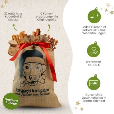 Thumbnail 6: kauartikel.com Adventskalender für Hunde - limitierte Auflage - 24 Kau-Momente - Kausnacks, Kauartikel, Hunde-Snacks, Leckerlis