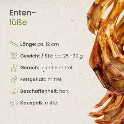 Thumbnail 3: kauartikel.com Enten-Füsse - Hunde-Kauartikel - Hunde-Snack - Kausnack - Leckerli von der Ente