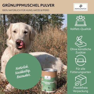 Thumbnail 6: Paws & Patch GRÜNLIPPMUSCHEL Pulver 250g