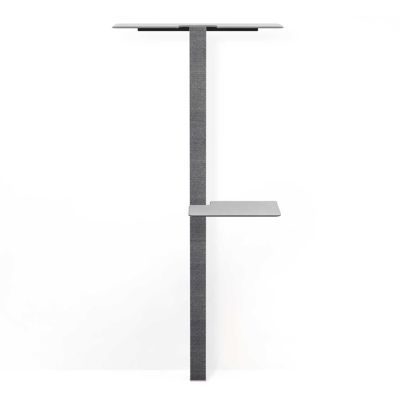 stylecats® Kratzbaum Mounty X-Large mit Doppel- & Zwischenboden anthrazit Doppel / rechts unten Sisal anthrazit Cozy hellgrau, 202 cm