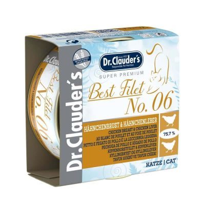 Dr.Clauder´s Best Filet No. 06 Hähnchenbrust & Hähnchenleber 70g