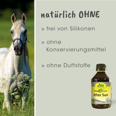 Thumbnail 4: cdVet EquiGreen After Sun 250 ml - Pflegespray für sonnengestresste Pferdehaut