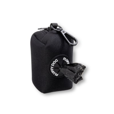 Thumbnail 1: Fluffy Dog All Black Kotbeutelspender