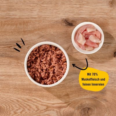 Thumbnail 4: Dogs'n Tiger Junior, Kitten Premium Katzenfutter, Nassfutter, Getreidefrei, Nesthäkchen, Geflügel, Algenkalk & Löwenzahn, 6x 200g