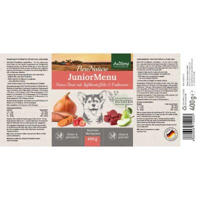 Thumbnail 6: AniForte Nassfutter JuniorMenue – "Feines Rind mit Süßkartoffeln"