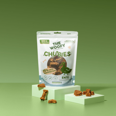 THE WOOFY Ente Monoprotein Snack für Hunde