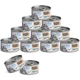 Dogs'n Tiger Adult Premium Katzenfutter, Meer, Nassfutter, Getreidefrei, Thunfisch & Lachs, 12x 70g