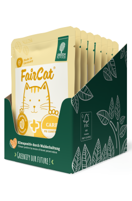 Thumbnail 2: Green Petfood FairCat Care, getreidefreies Nassfutter für sensible, ausgewachsene Katzen, 8x85g