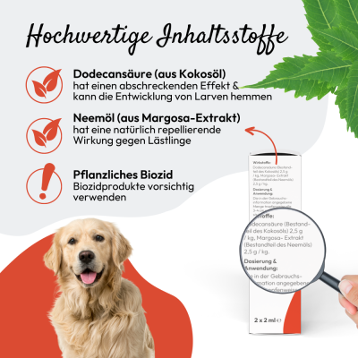 Thumbnail 2: PHA PetVet - PHA Spot-onTropfen für Hunde 2 x 2 ml - Parasitenschutz - zur äußerlichen Anwendung