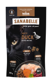 Sanabelle Sanabelle Juicy Land-Ente – Katzefutter – getreidefrei – 250g